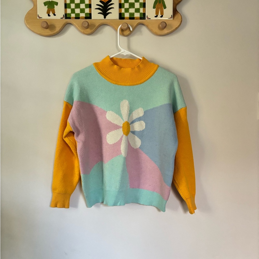 Kina & Tam - Wallflower Sweater - Colorful Women's Sweater - Medium